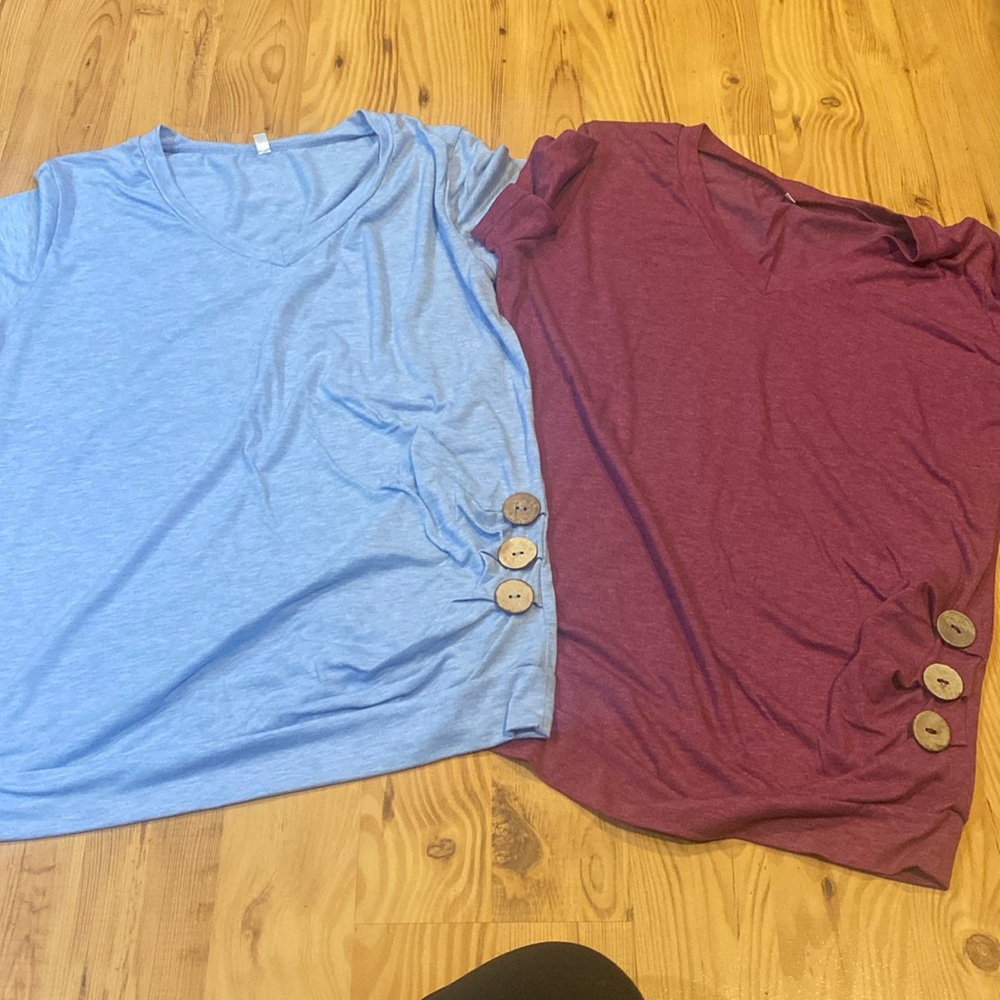 Cute large top with button detail